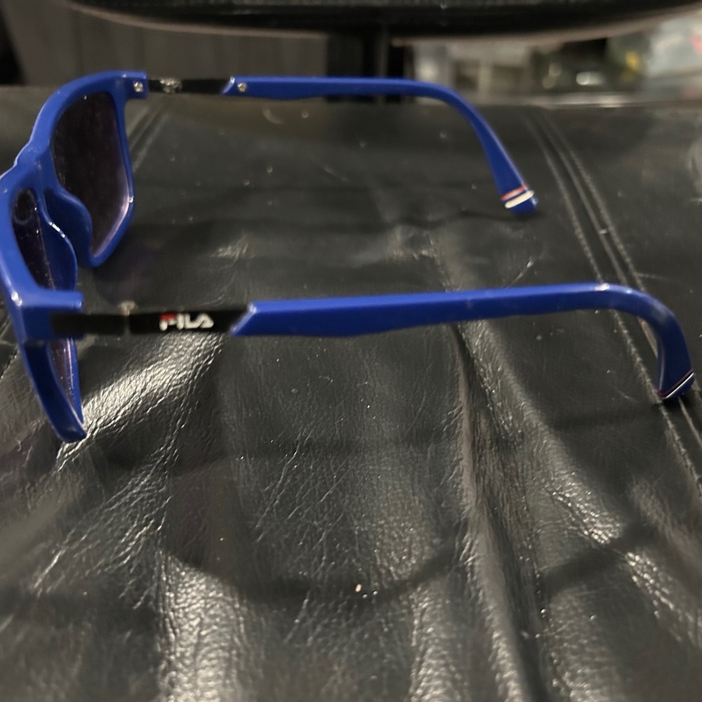 Fila Blue Rectangular Sunglasses - image 3